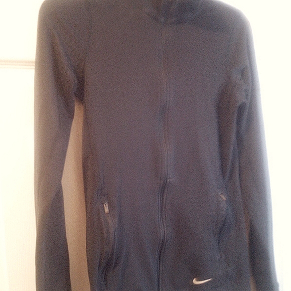 NIKE  ZIP UP DRI FIT JACKET BLACK SIZE XS - Picture 2 of 6
